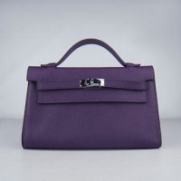 Hermes Kelly 22Cm Handbag Purple